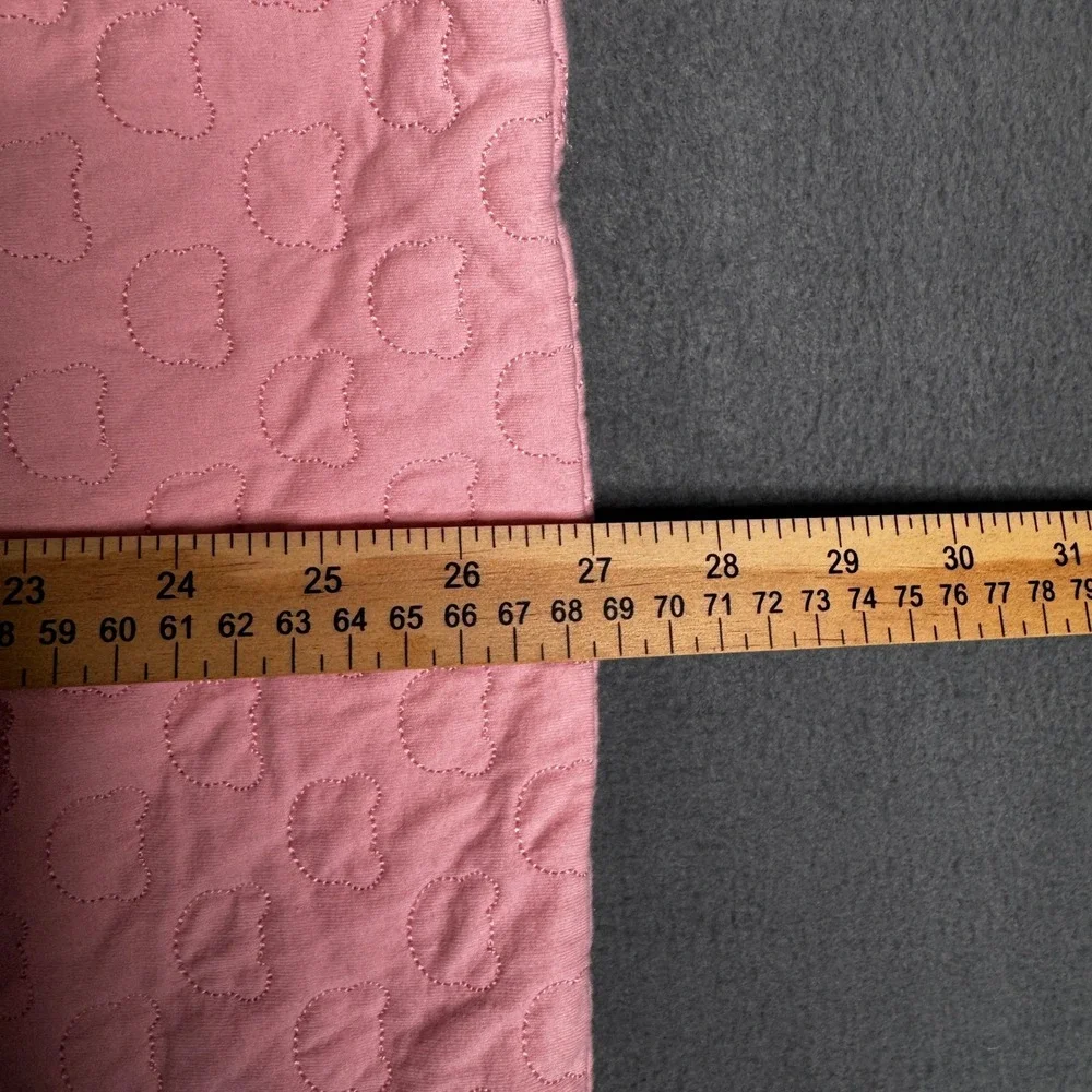 Moschino Baby Quilted Blanket Pink Teddy Bear Stripe 100% Cotton‎ One Size